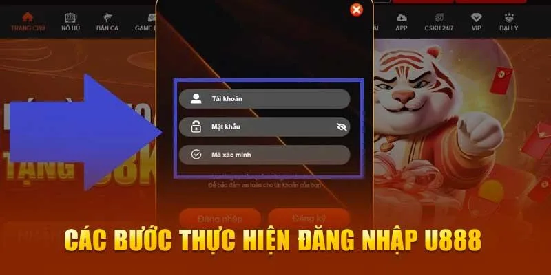 Quy trình đăng nhập U888
